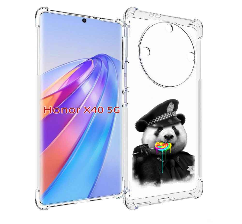 

Чехол MyPads Панда полиция для Honor X40, Прозрачный, Tocco
