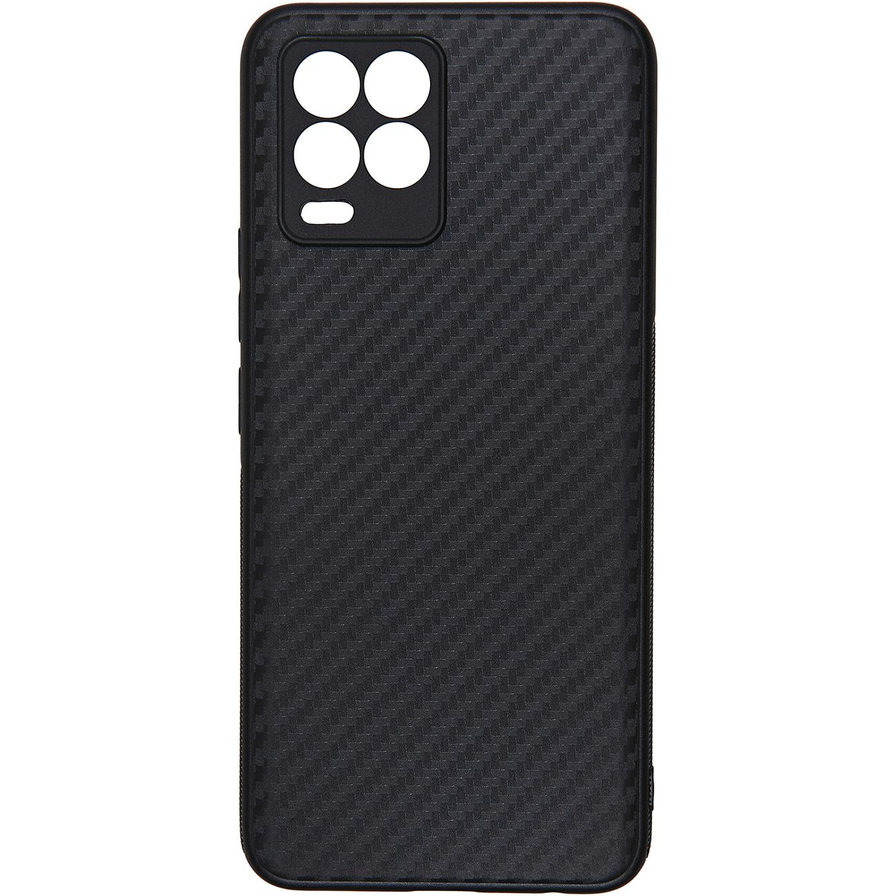 фото Чехол carmega для realme 8 carbon black (car-sc-rlm8cbbk)