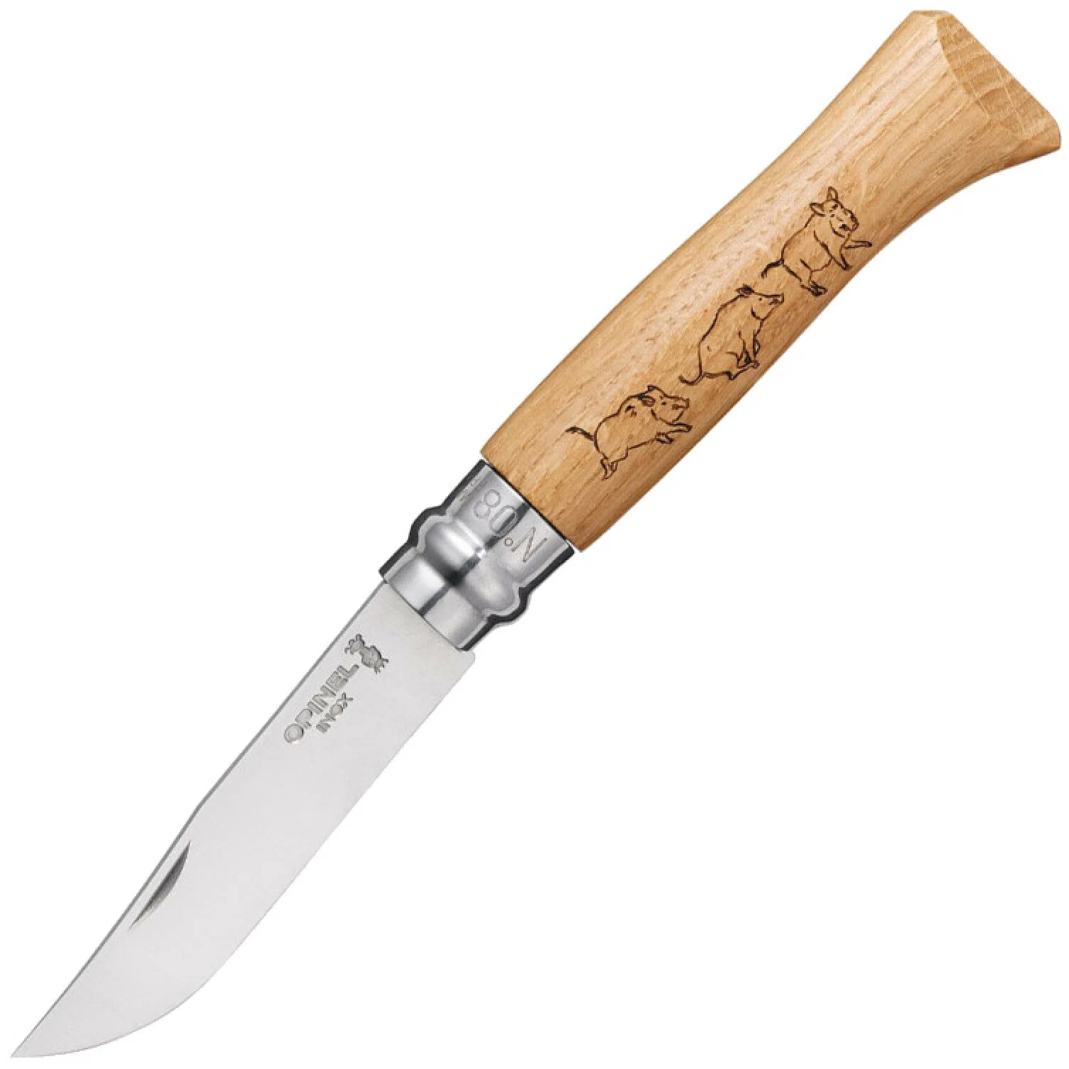 

Нож Opinel серии Tradition Animalia №08, клинок 8,5см, нерж.сталь, рукоять-дуб, новый рис., 002331