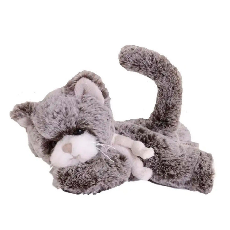 Плюшевая игрушка Bukowski Котенок Little Kitty, серый, 18 см сумка плюшевая 24х19х3 см серый