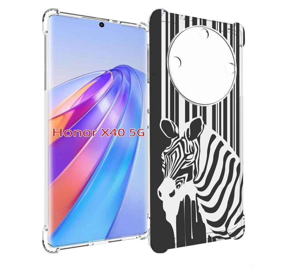

Чехол MyPads Зебра для Honor X40, Прозрачный, Tocco