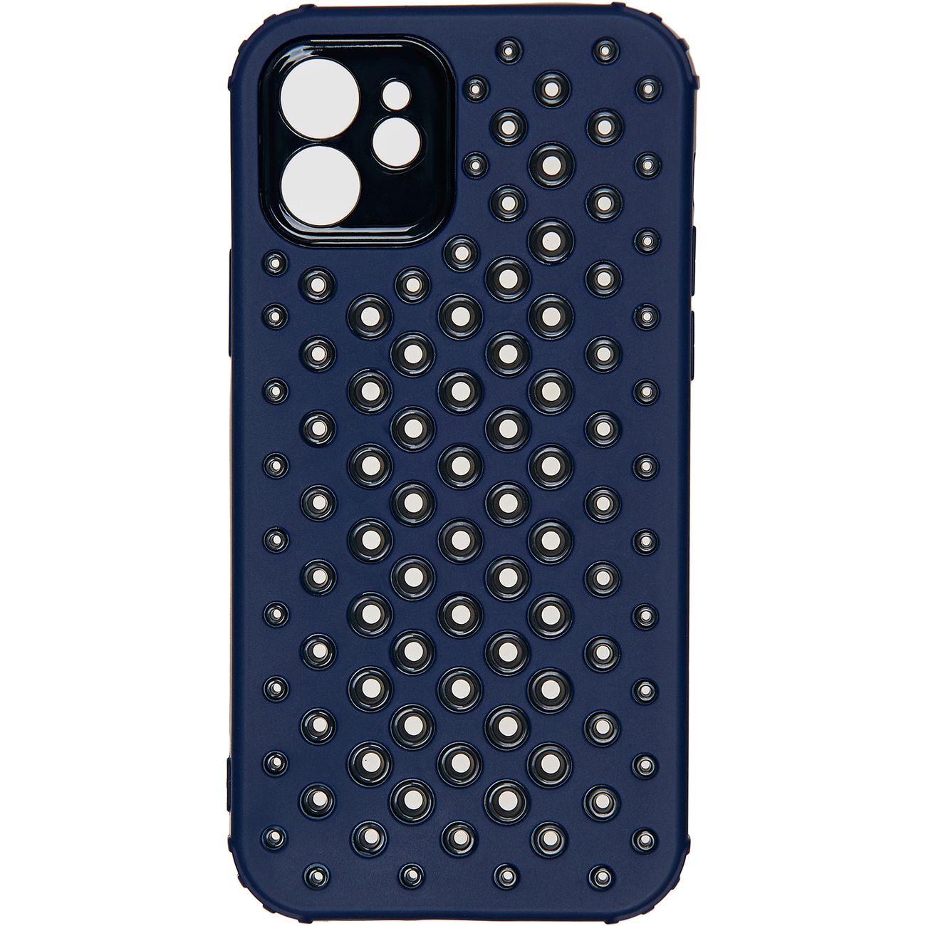 фото Чехол carmega для iphone 12 dot2 blue (car-sc-ip12dt2bl)