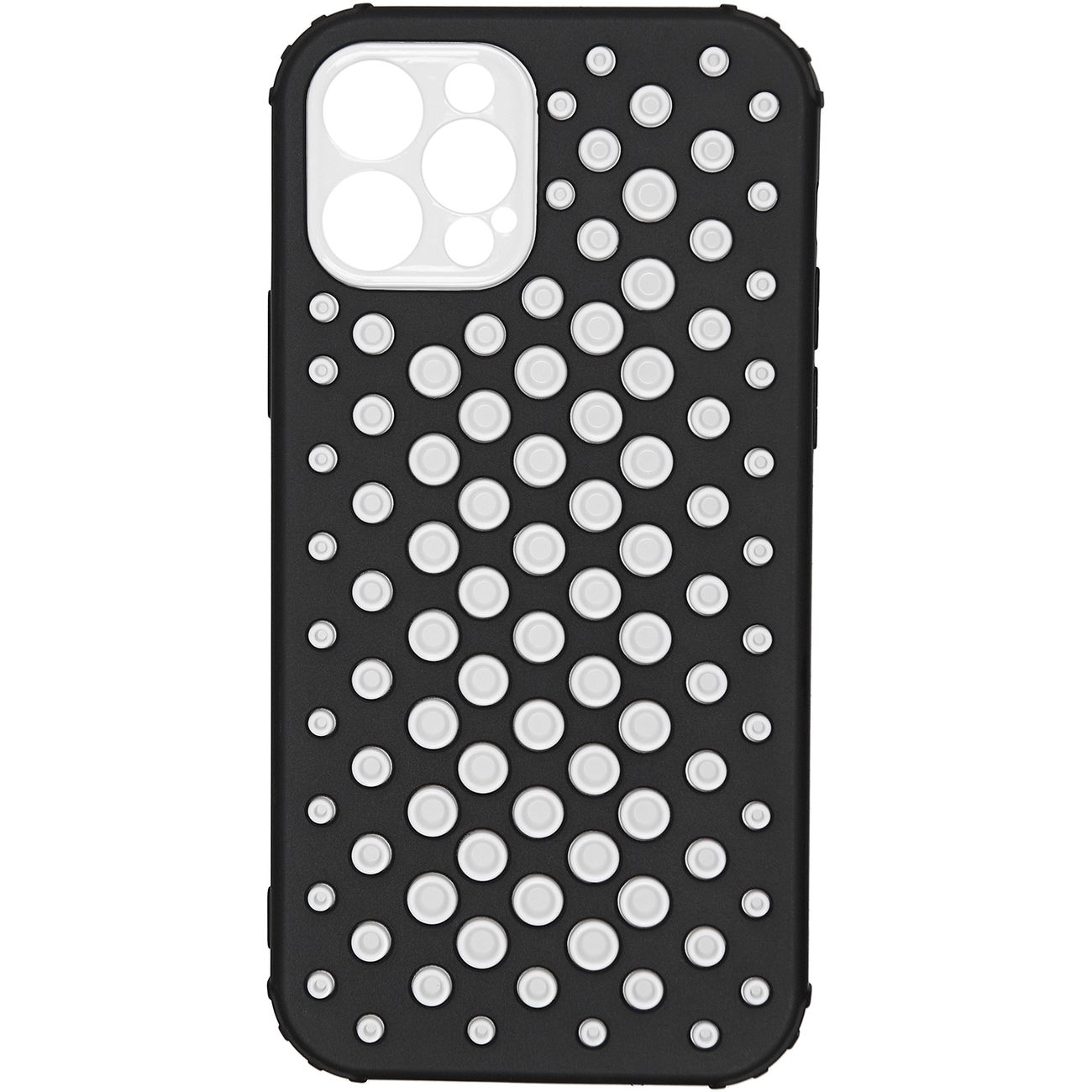 фото Чехол carmega для iphone 12 pro dot2 black (car-sc-ip12prdt2bk)