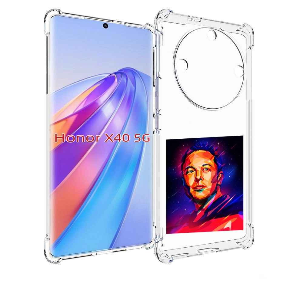 

Чехол MyPads Илон-Маск для Honor X40, Прозрачный, Tocco