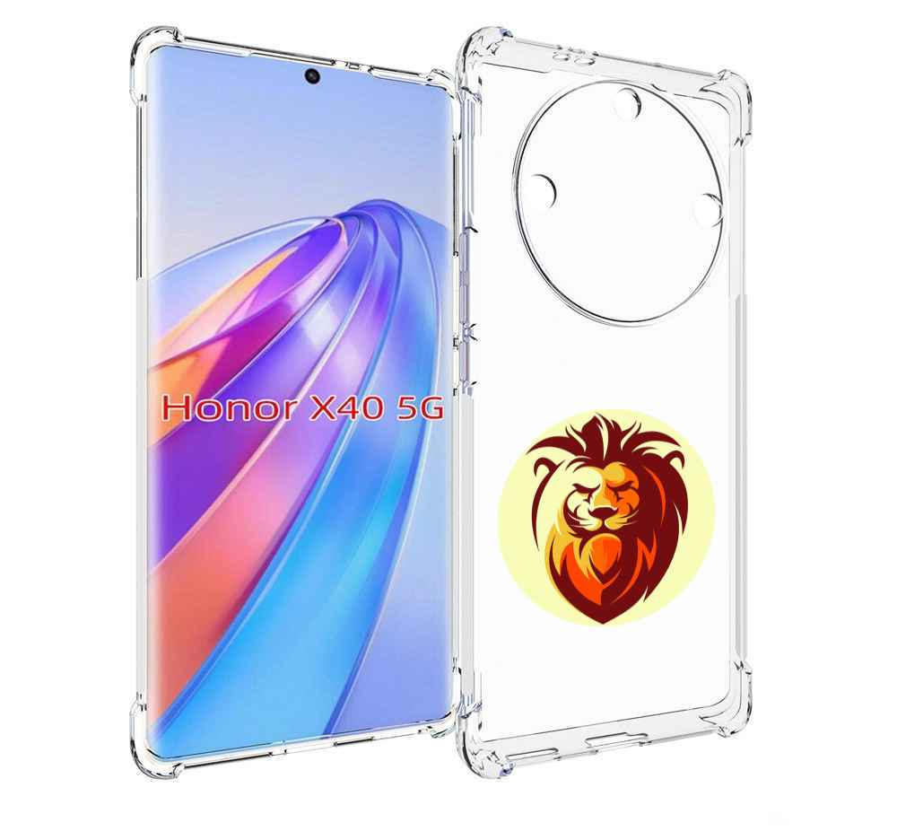 

Чехол MyPads Картинка-Лев для Honor X40, Прозрачный, Tocco