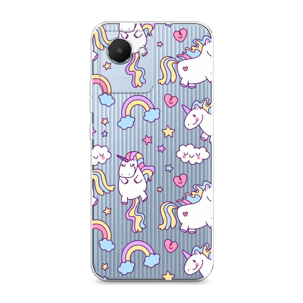 

Силиконовый чехол "Sweet unicorns dreams" на Realme C30, Sweet unicorns dreams