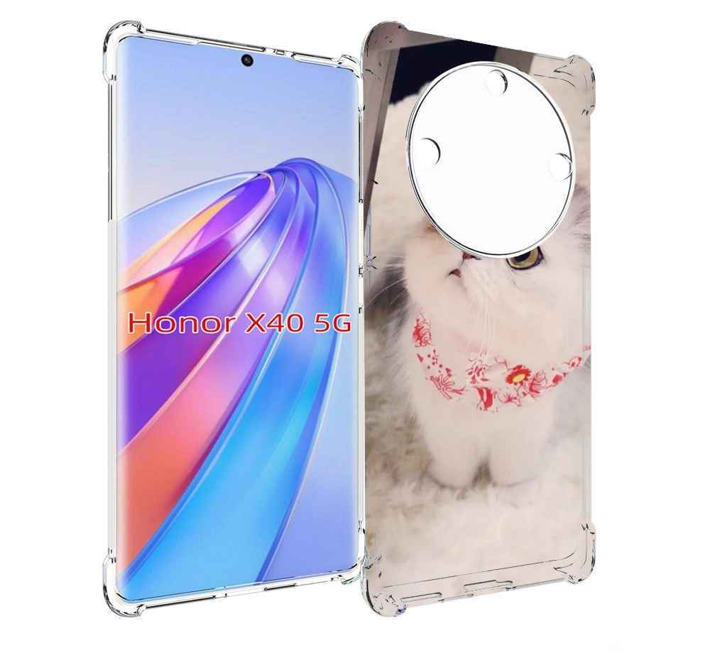

Чехол MyPads Котеночек женский для Honor X40, Прозрачный, Tocco