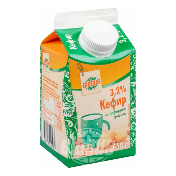 

Кефир Globus 3,2% 450 мл
