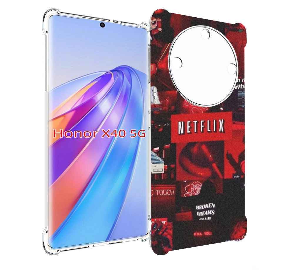 

Чехол MyPads Красные-проекты для Honor X40, Прозрачный, Tocco