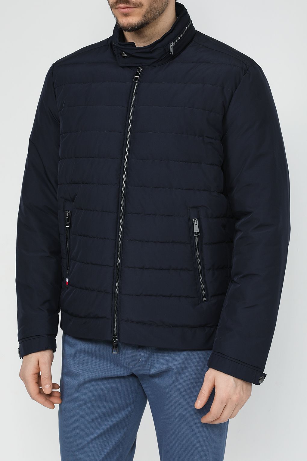 

Куртка мужская Tommy Hilfiger MW0MW33752 синяя L, Синий, MW0MW33752