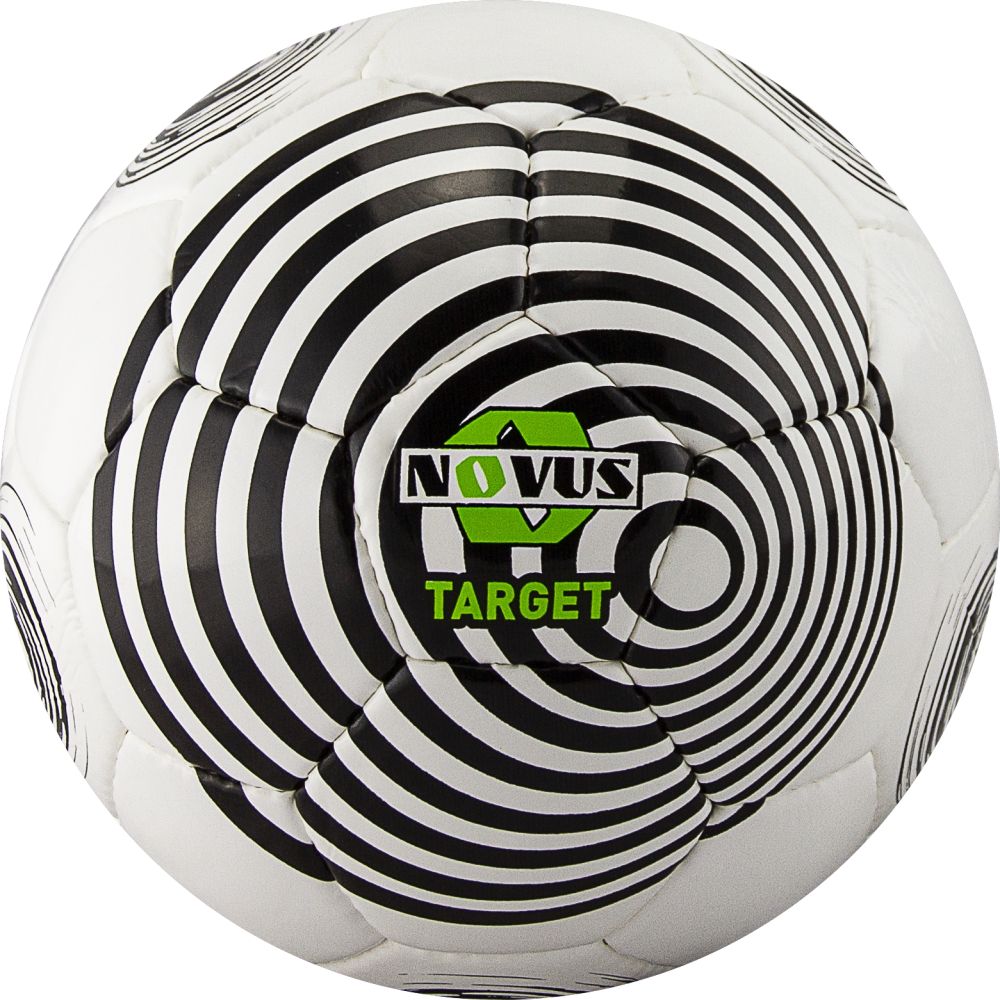 фото Футбольный мяч novus target №5 white/black