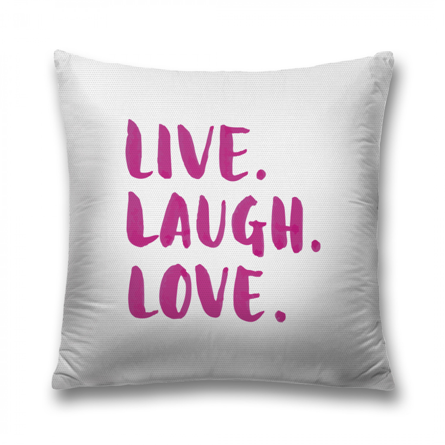 

Наволочка декоративная JoyArty "Жизнь. Смех. Любовь." на молнии, 45x45 см, Белый, Жизнь. Смех. Любовь.