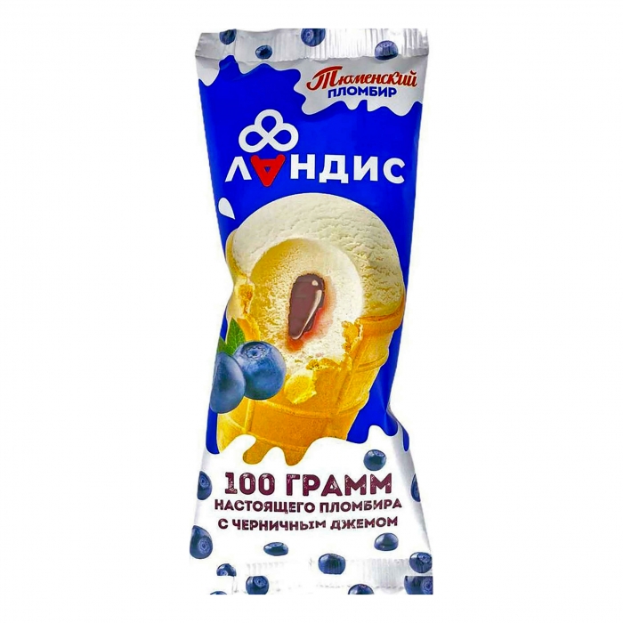 

Мороженое пломбир Тюменский пломбир с черникой в стаканчике 15% 100 г