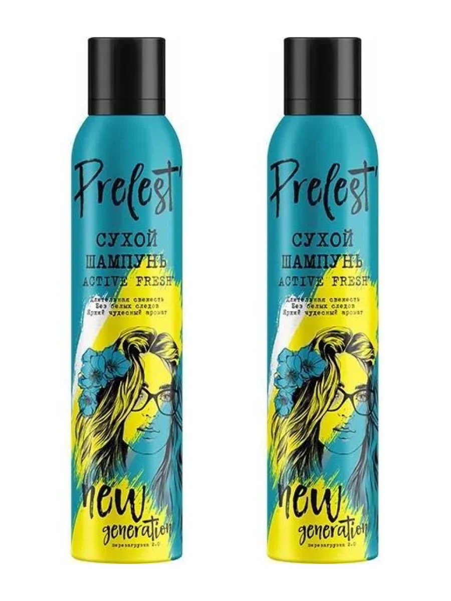 сухой шампунь purebess spray nowaiting dry shampoo sweet 200мл Сухой шампунь Прелесть new generation active fresh 200мл х 2 шт.