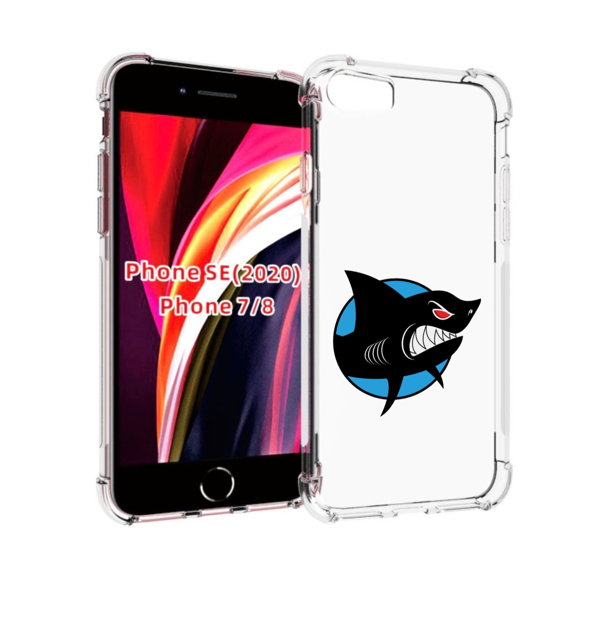 

Чехол MyPads Злая-акула для iPhone 7 4.7 / iPhone 8 / iPhone SE 2 (2020), Прозрачный, Tocco