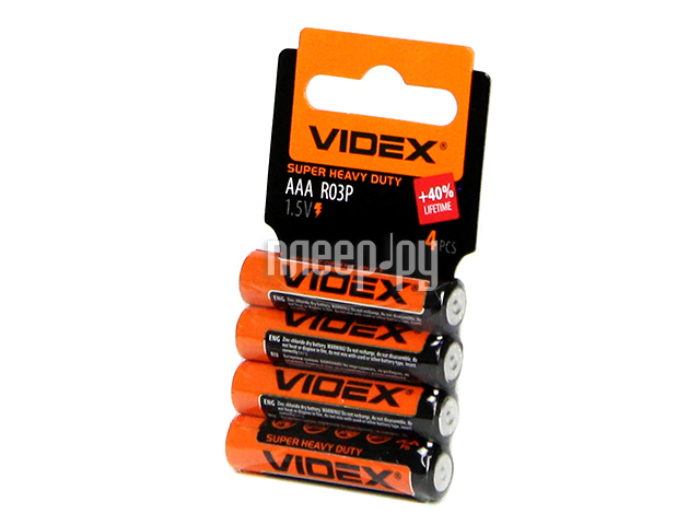 

Батарейка AAA - Videx R3 Shrink (4 штуки) VID-R3-4SC
