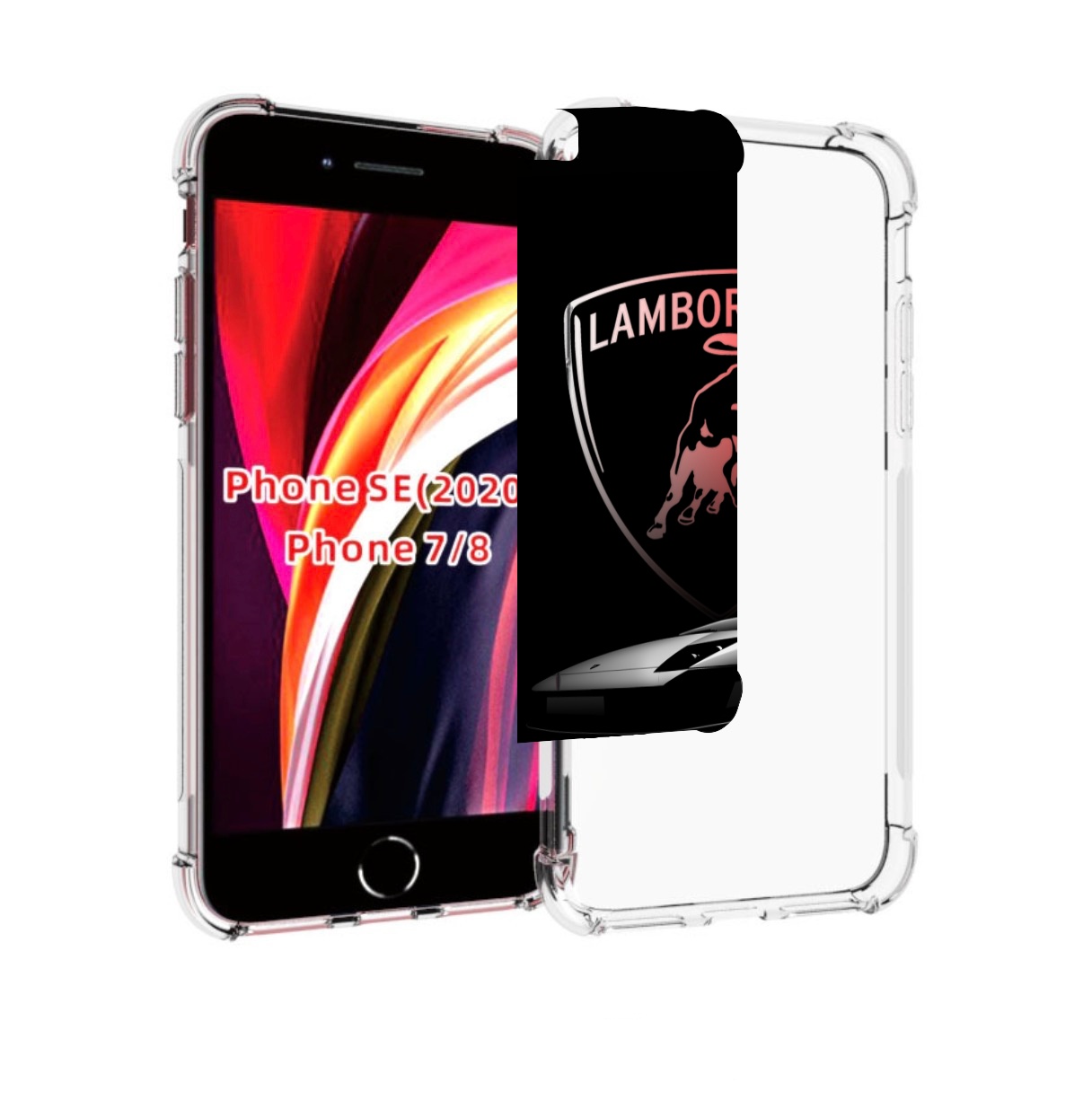 

Чехол MyPads Ламборгини-black мужской для iPhone 7 4.7 / iPhone 8 / iPhone SE 2 (2020), Прозрачный, Tocco