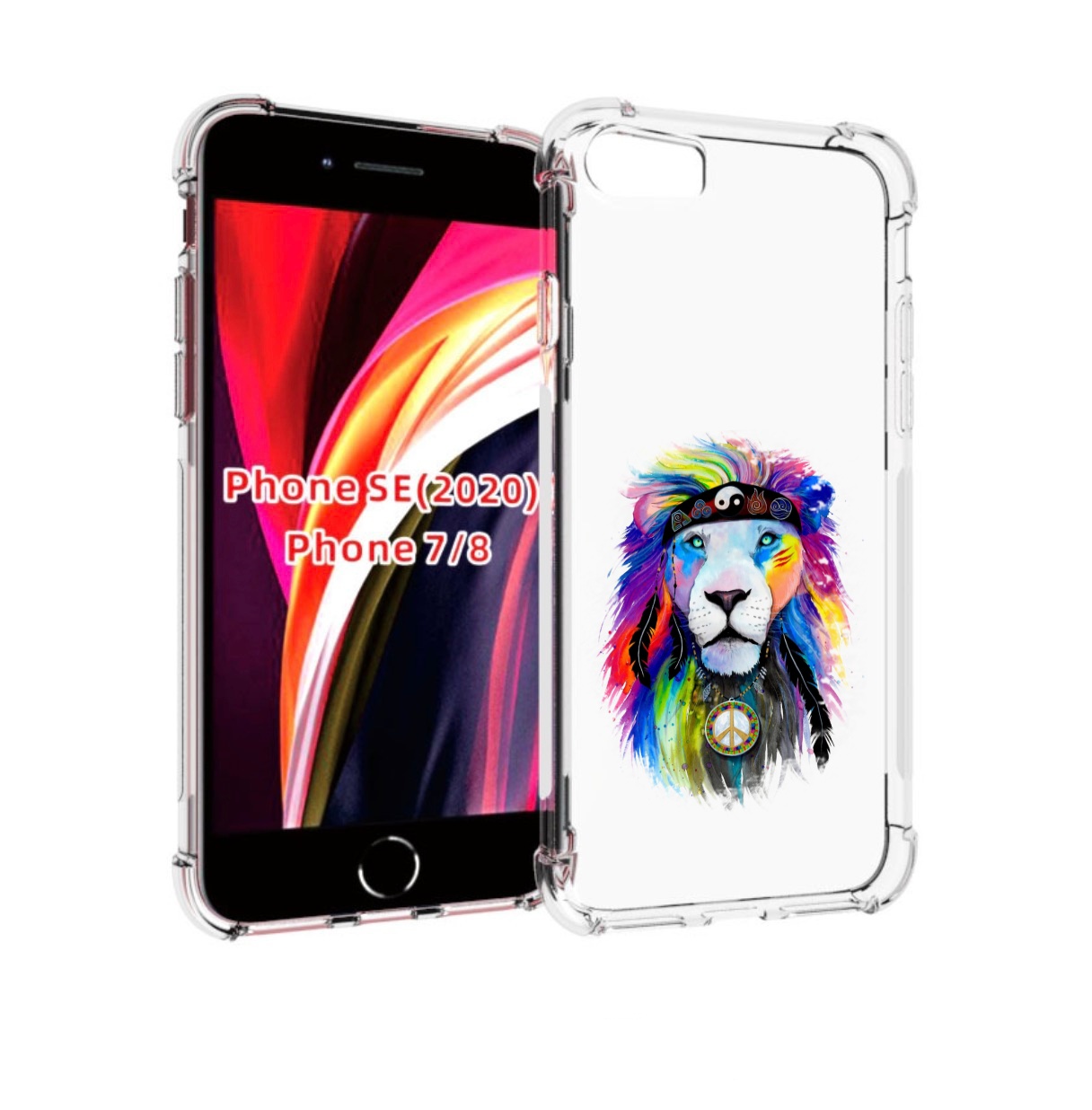

Чехол MyPads Лев 3 для iPhone 7 4.7 / iPhone 8 / iPhone SE 2 (2020), Прозрачный, Tocco