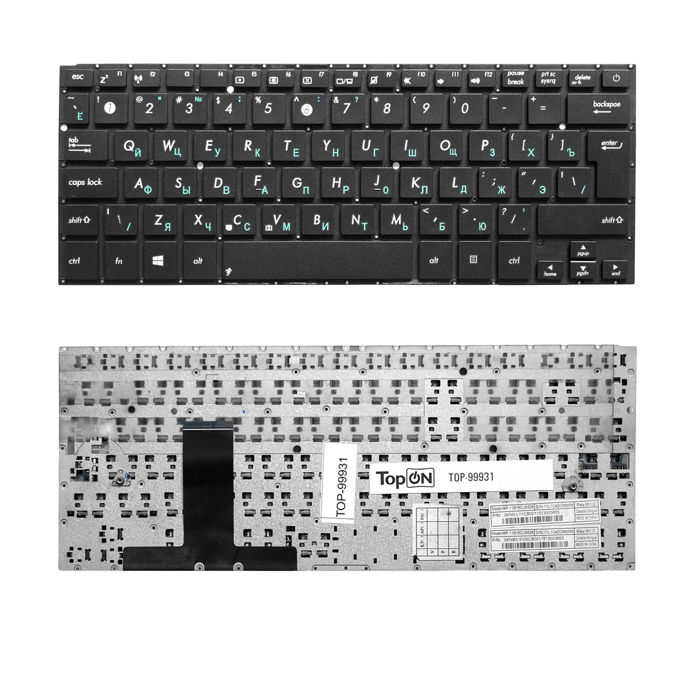 

Клавиатура TopON для ноутбука Asus UX31A, UX32, U38D Series