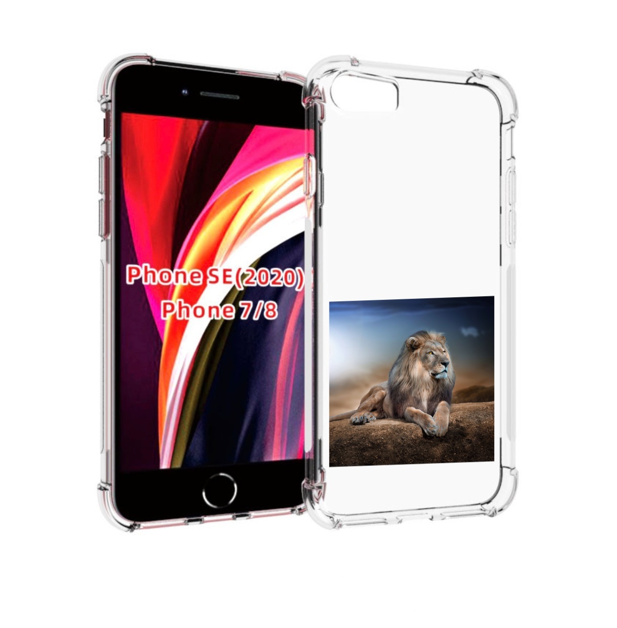 

Чехол MyPads Лев-наблюдает для iPhone 7 4.7 / iPhone 8 / iPhone SE 2 (2020), Прозрачный, Tocco