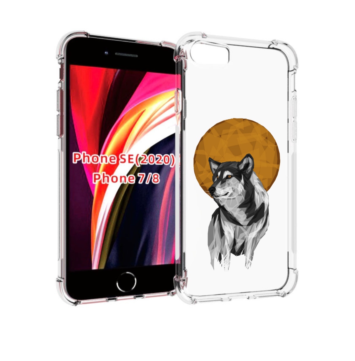 

Чехол MyPads Лунный волк для iPhone 7 4.7 / iPhone 8 / iPhone SE 2 (2020), Прозрачный, Tocco