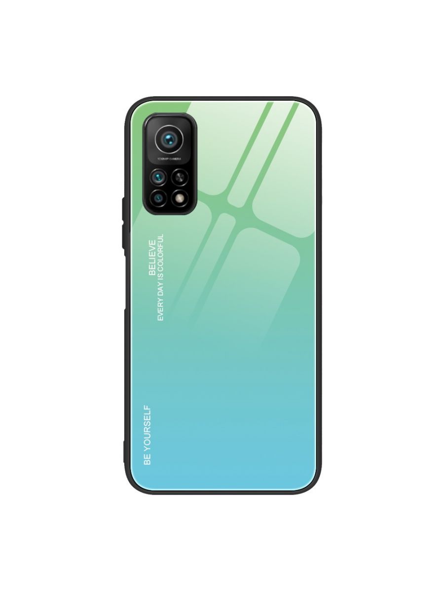

Brodef Gradation стеклянный чехол для Xiaomi Mi 10T/Mi 10T Pro Бирюзовый