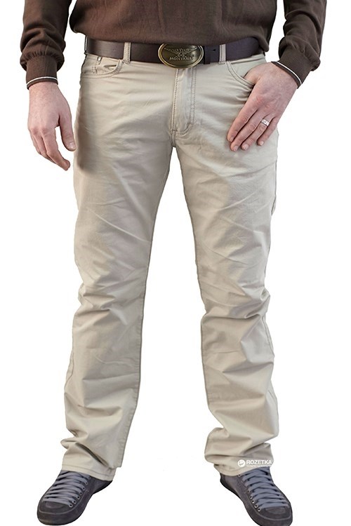 

Джинсы мужские Montana 20049OffWhite бежевые 33/34, 20049OffWhite