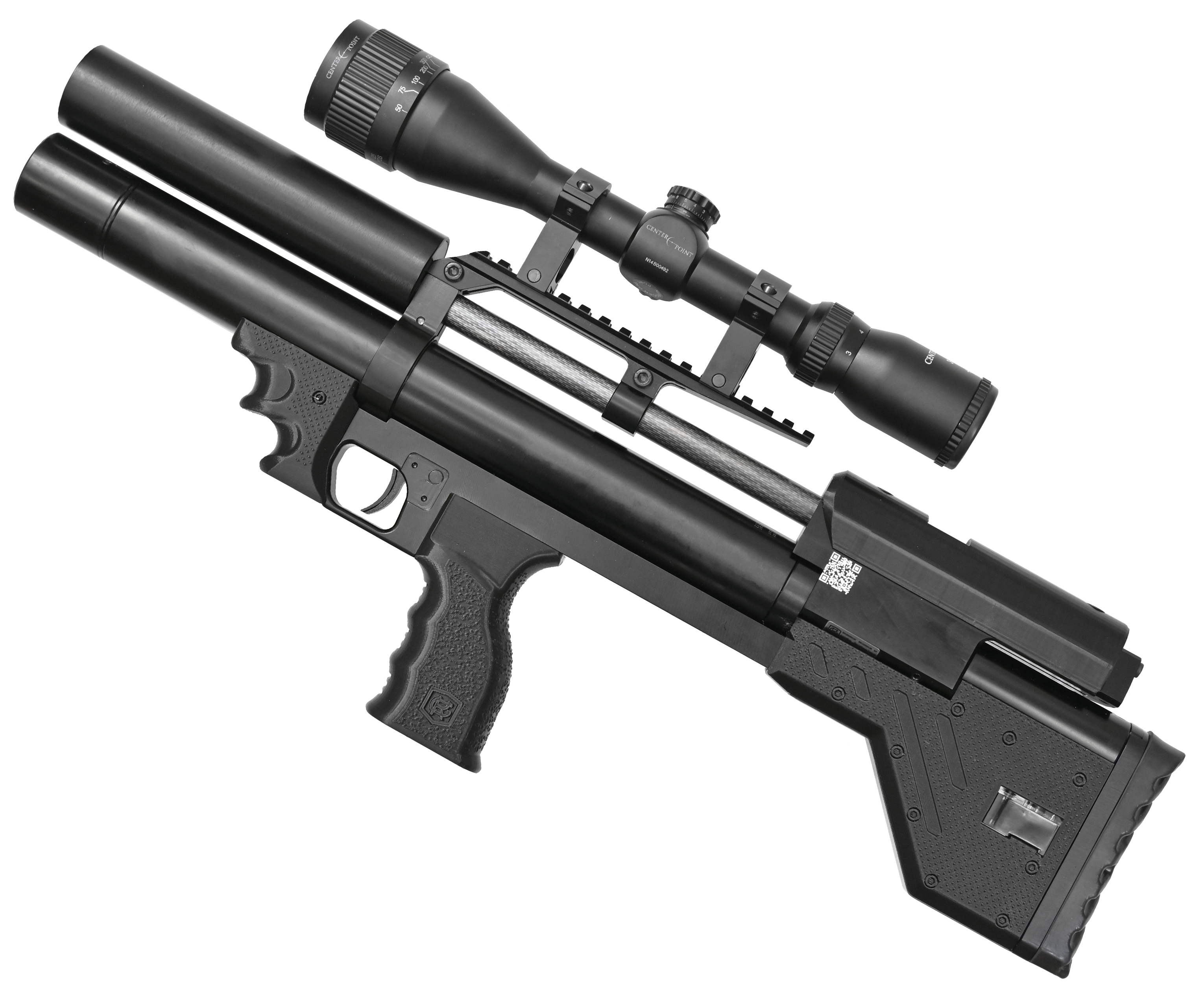 Пневматическая винтовка Krugergun Снайпер Буллпап 6.35 мм 300 мм, редуктор, пластиковая