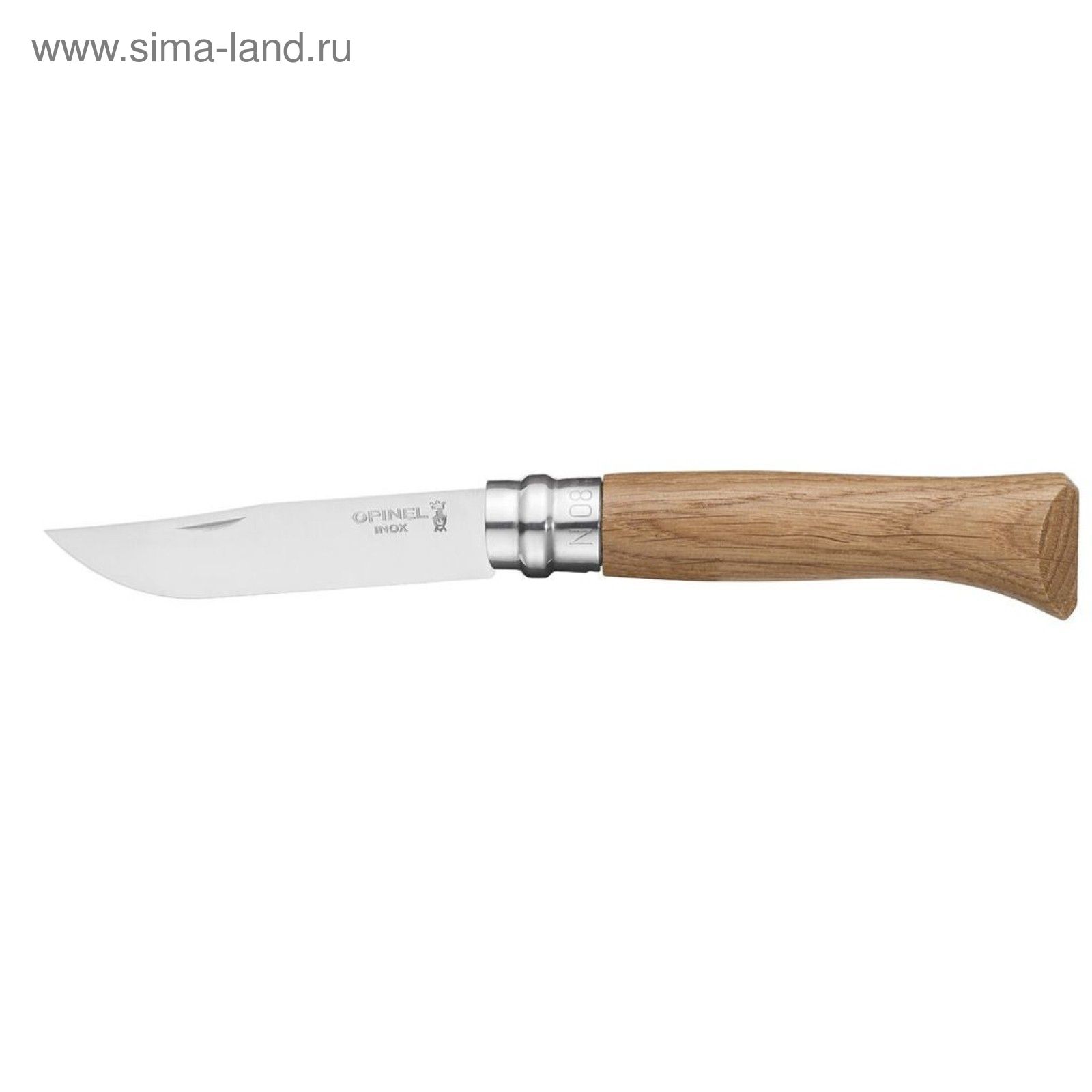 Нож Opinel серии Tradition Luxury №08, клинок 8,5см, нерж.сталь, рукоять-дуб, картон.короб