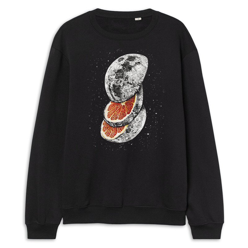 

Свитшот женский Dream Shirts 120-moon-swi-1 черный 48 RU, 120-moon-swi-1