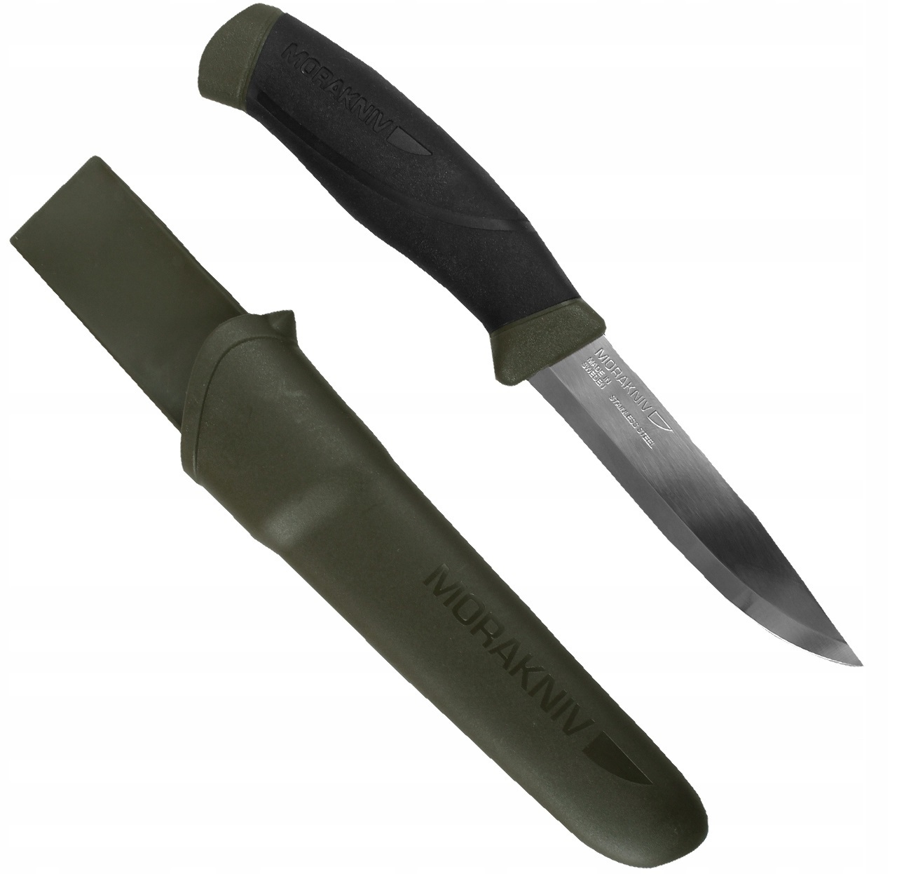 Нож Morakniv Companion, универсальный/туристический, нержавеющая сталь, клинок 104мм, олив