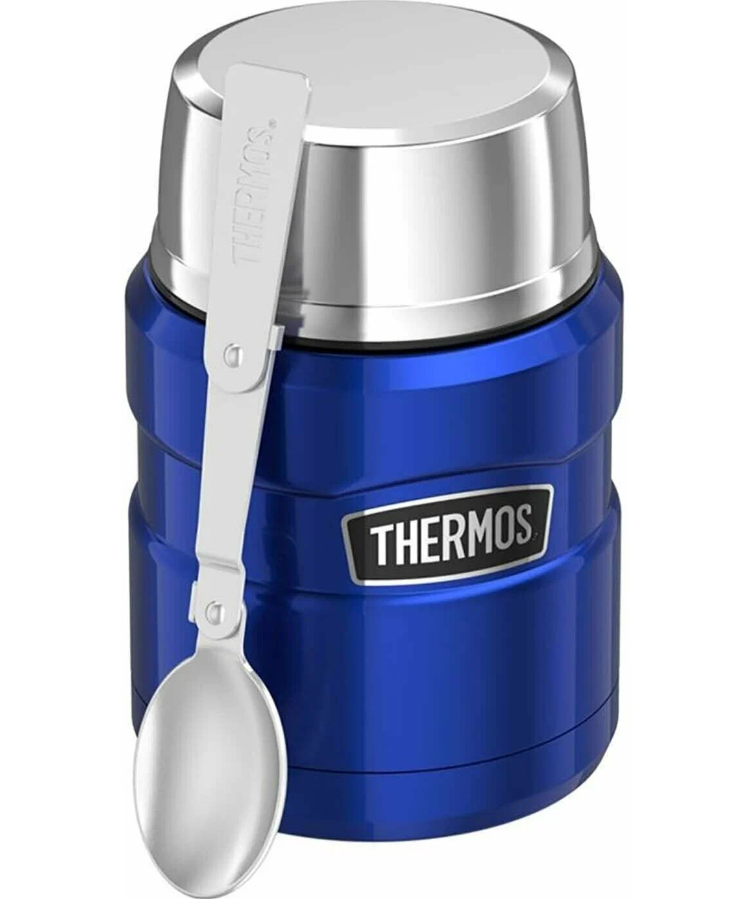 

Термос для еды THERMOS KING SK3020 0.71L, складная ложка из нержавеющей стали, королевский, Серебристый, SK3020