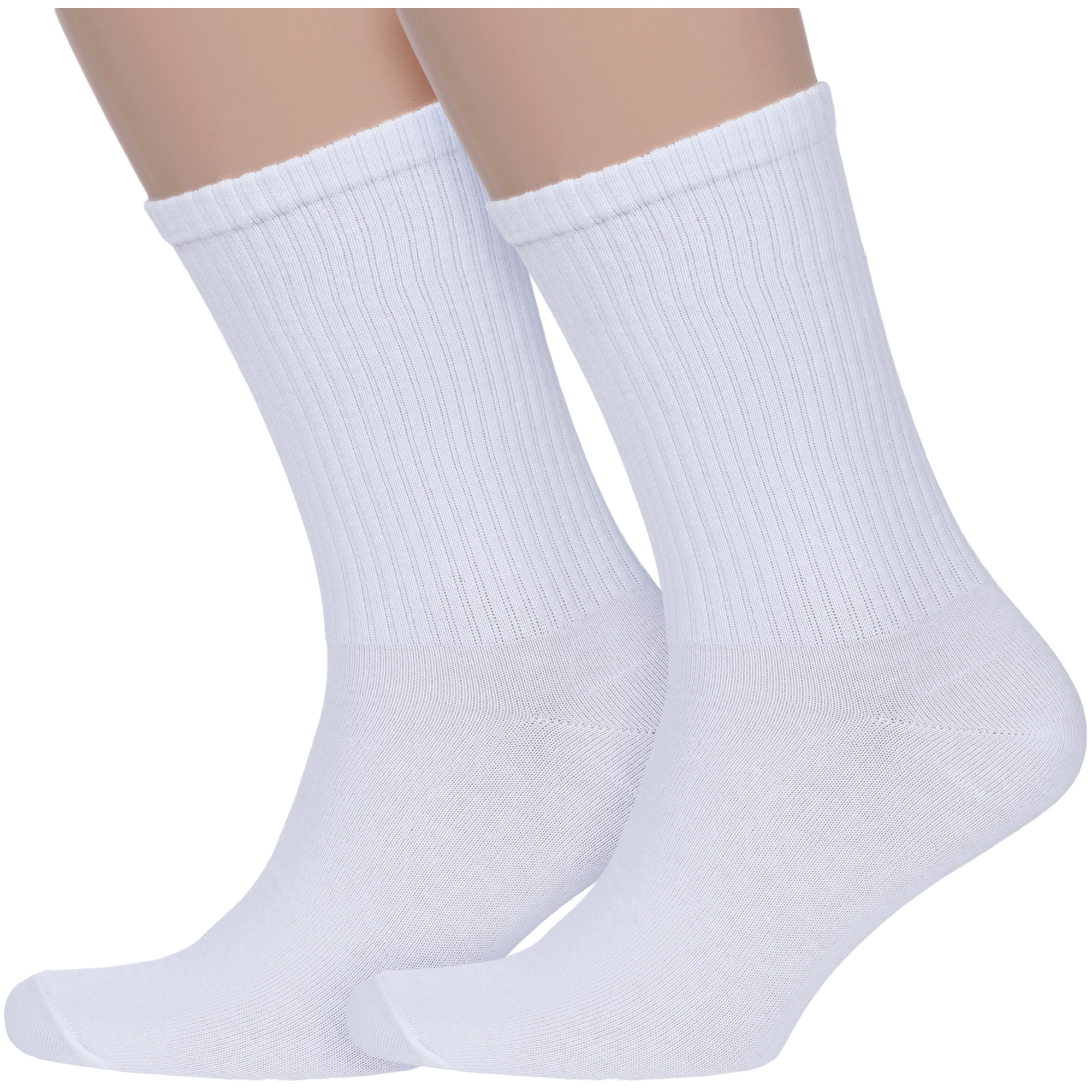 Комплект носков мужских Para Socks 2-M2D26 белых 25-27