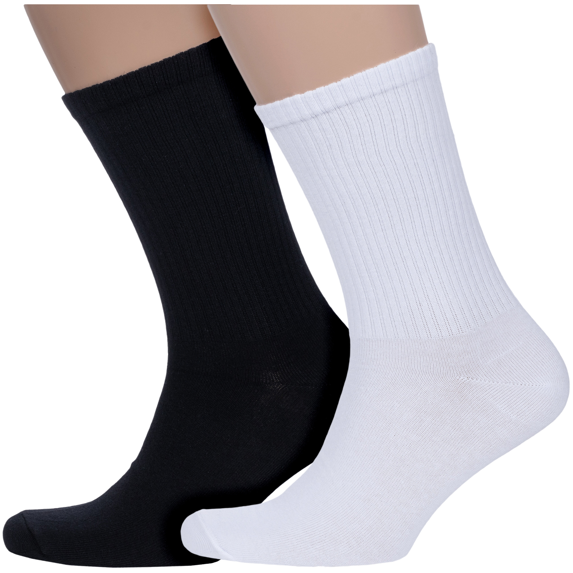 

Комплект носков мужских Para Socks 2-M2D26 белый; черный 25-27, 2-M2D26