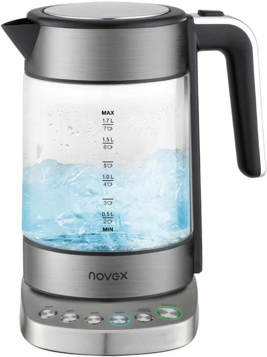 Чайник электрический Novex KN-22T17 1.7 л Transparent, Silver