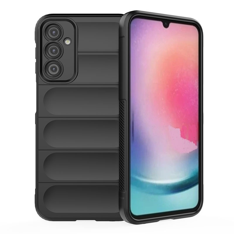 

Противоударный чехол Flexible Case для Samsung Galaxy A24, черный, Flexible Case