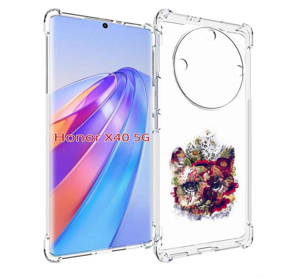 

Чехол MyPads Лиса в цветах-2 для Honor X40, Прозрачный, Tocco