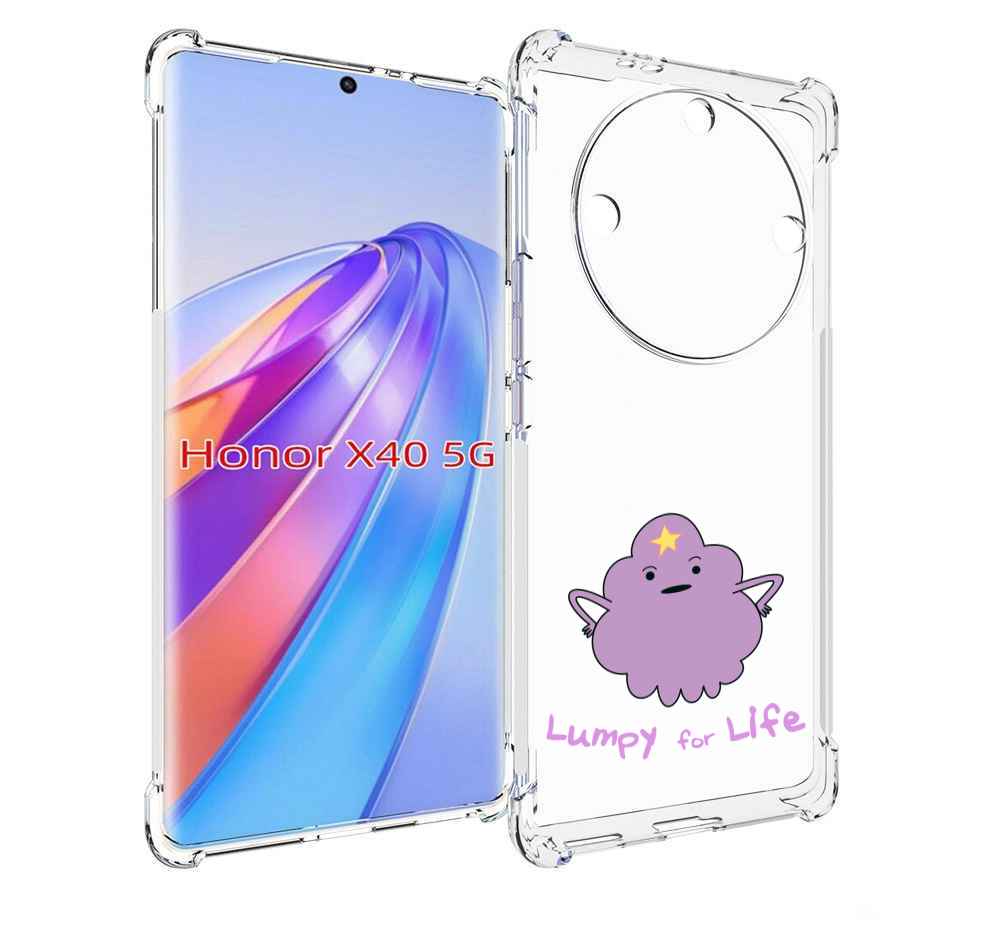 

Чехол MyPads Принцесса пупырчатого королевства для Honor X40, Прозрачный, Tocco