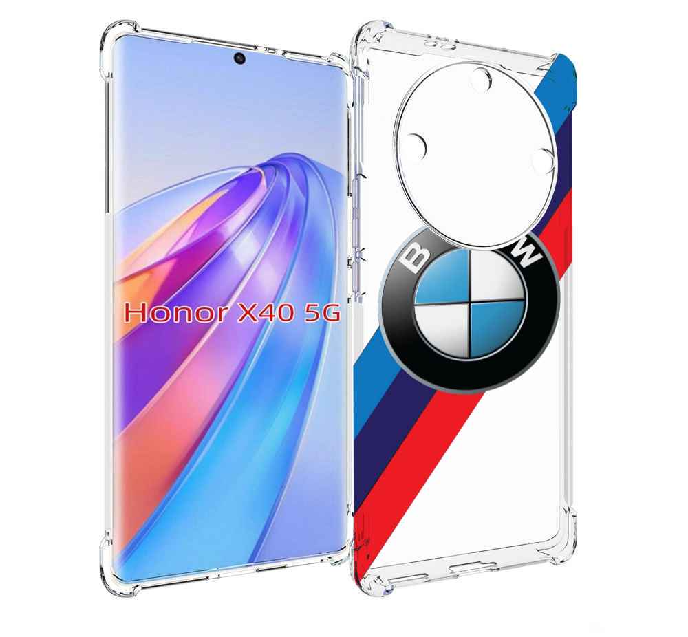 

Чехол MyPads Лого-BMW мужской для Honor X40, Прозрачный, Tocco