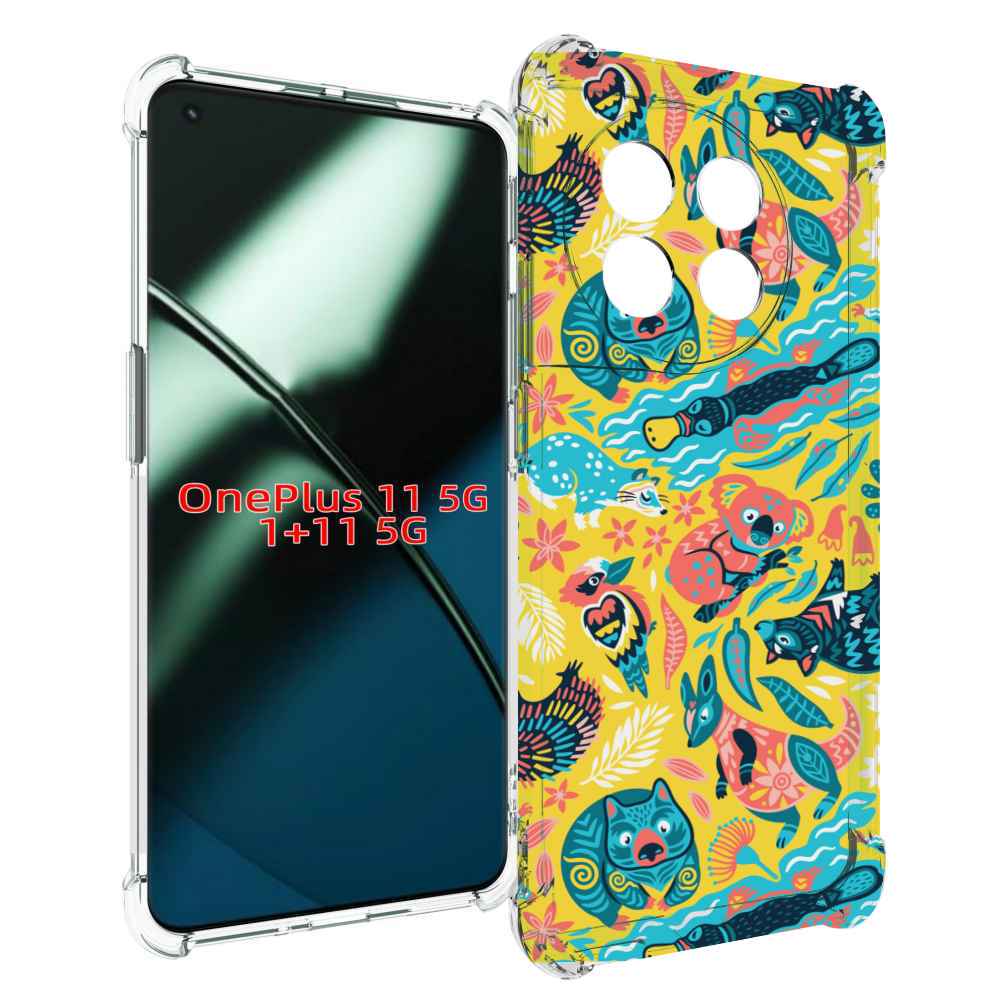 

Чехол MyPads seamless-pattern для OnePlus 11, Прозрачный, Tocco