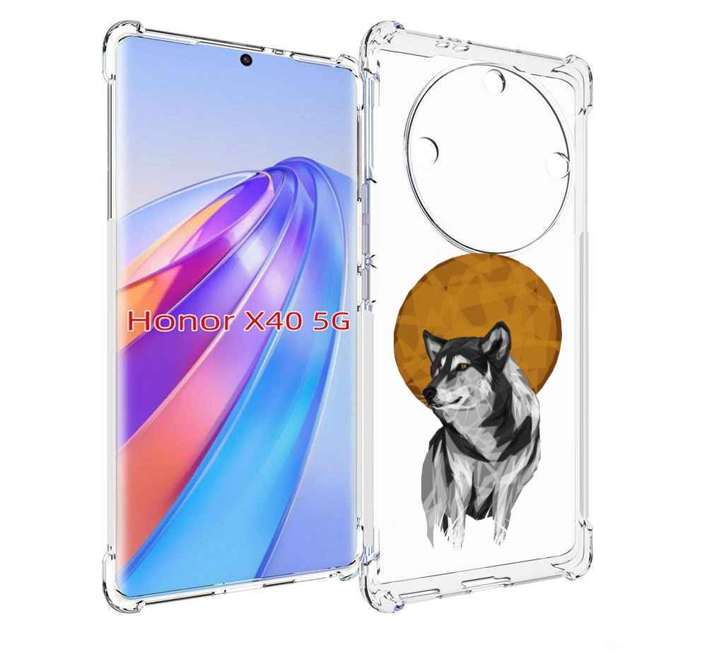 

Чехол MyPads Лунный волк для Honor X40, Прозрачный, Tocco