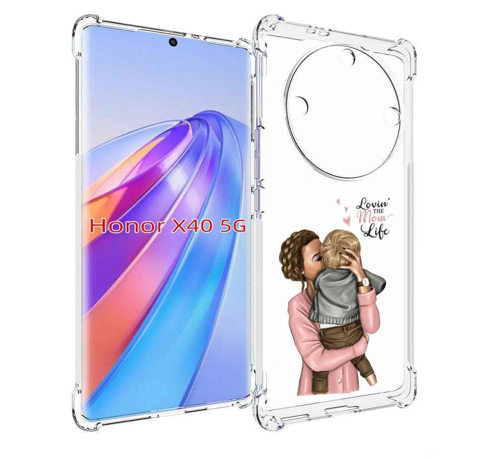 

Чехол MyPads Любовь-мамы детский для Honor X40, Прозрачный, Tocco