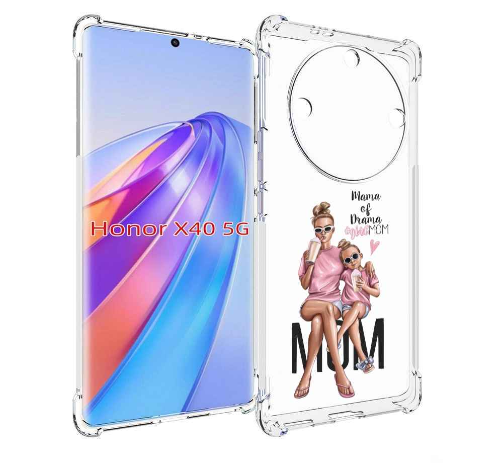 

Чехол MyPads Мама-мечты женский для Honor X40, Прозрачный, Tocco