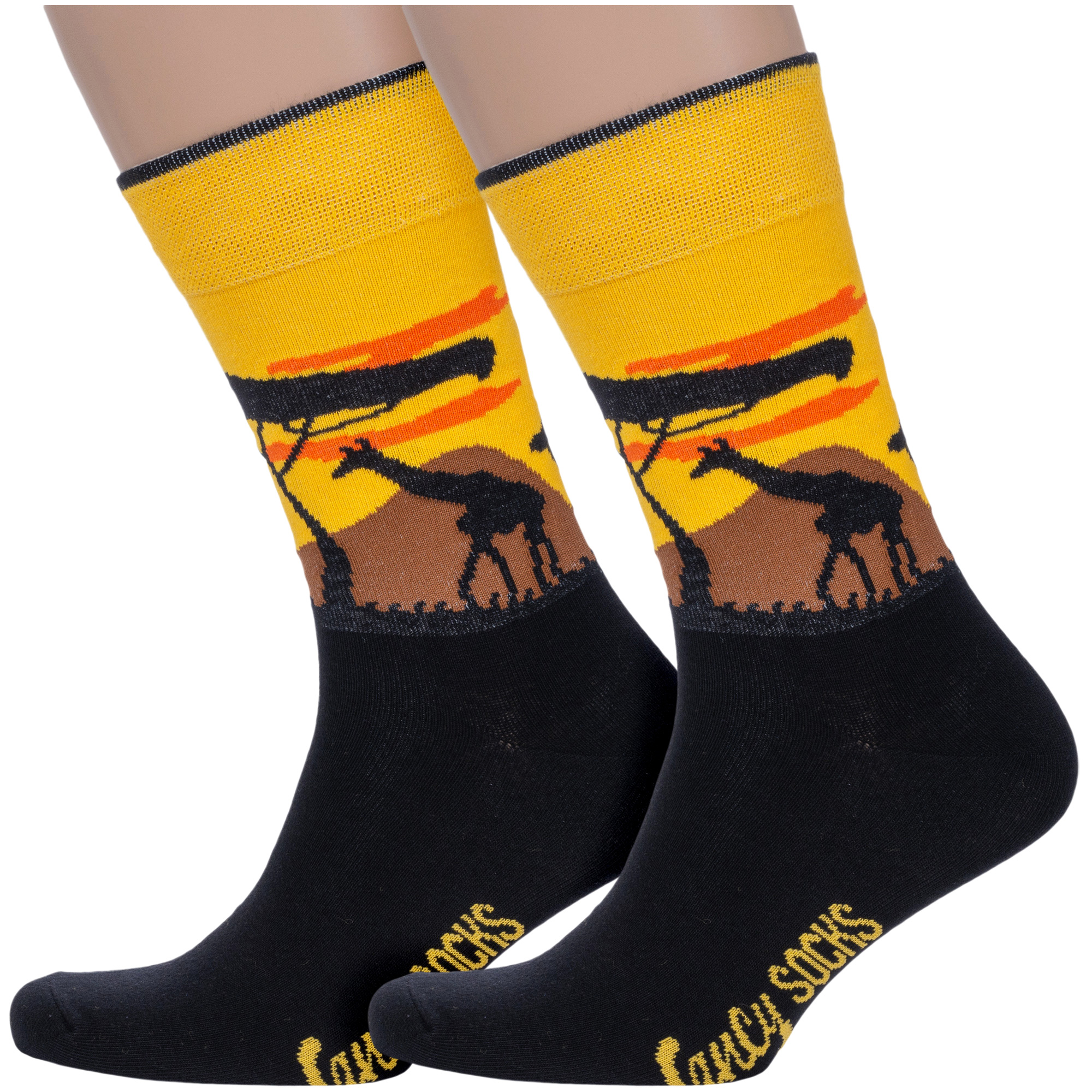 Комплект носков мужских Para Socks 2-FS черных 36-40