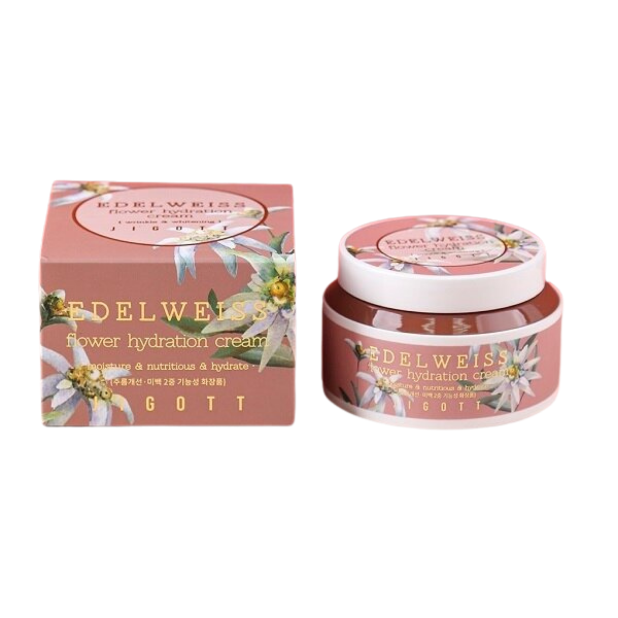 

Крем омолаживающий с экстрактом эдельвейса Jigott Edelweiss flower hydration cream