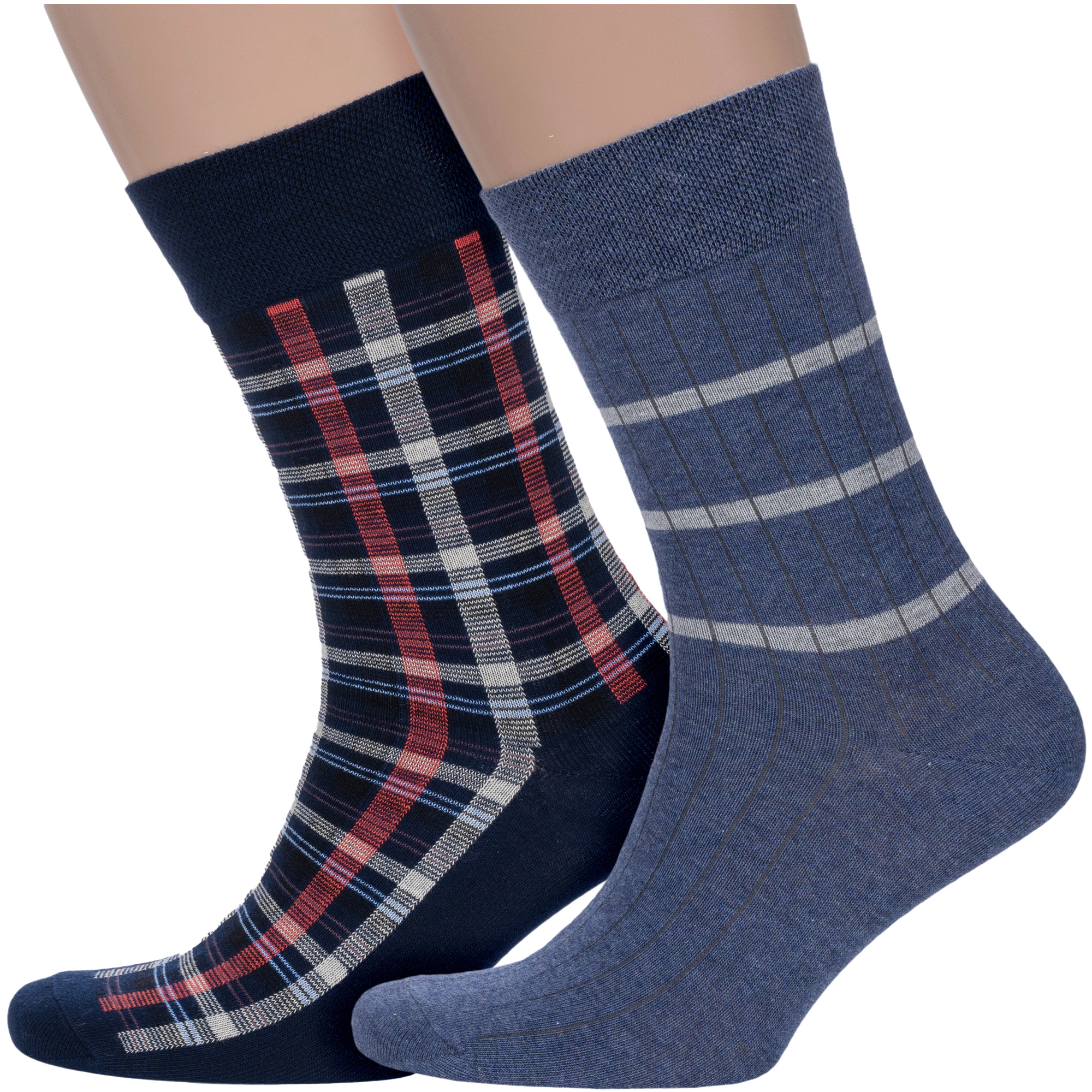 

Комплект носков мужских Para Socks 2-M2DП синих 25-27, Синий, 2-M2DП