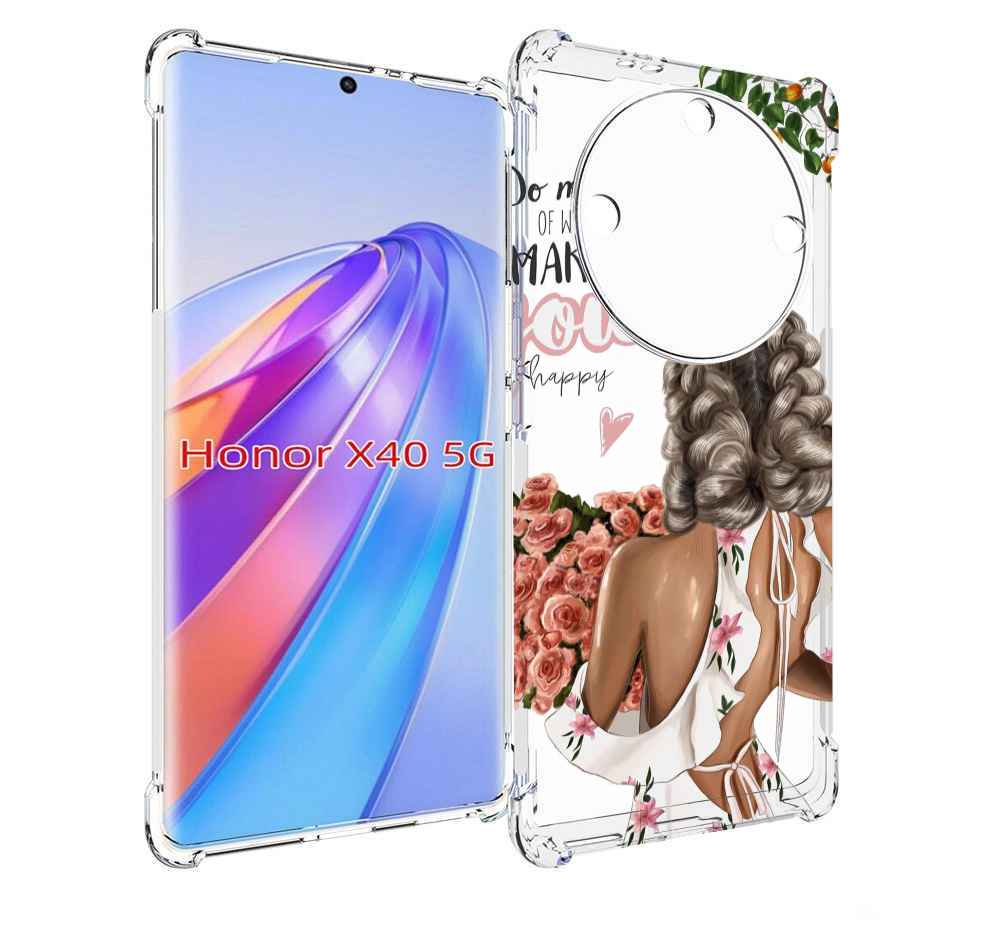 

Чехол MyPads Мелочи-делают-тебя-счастливой для Honor X40, Прозрачный, Tocco
