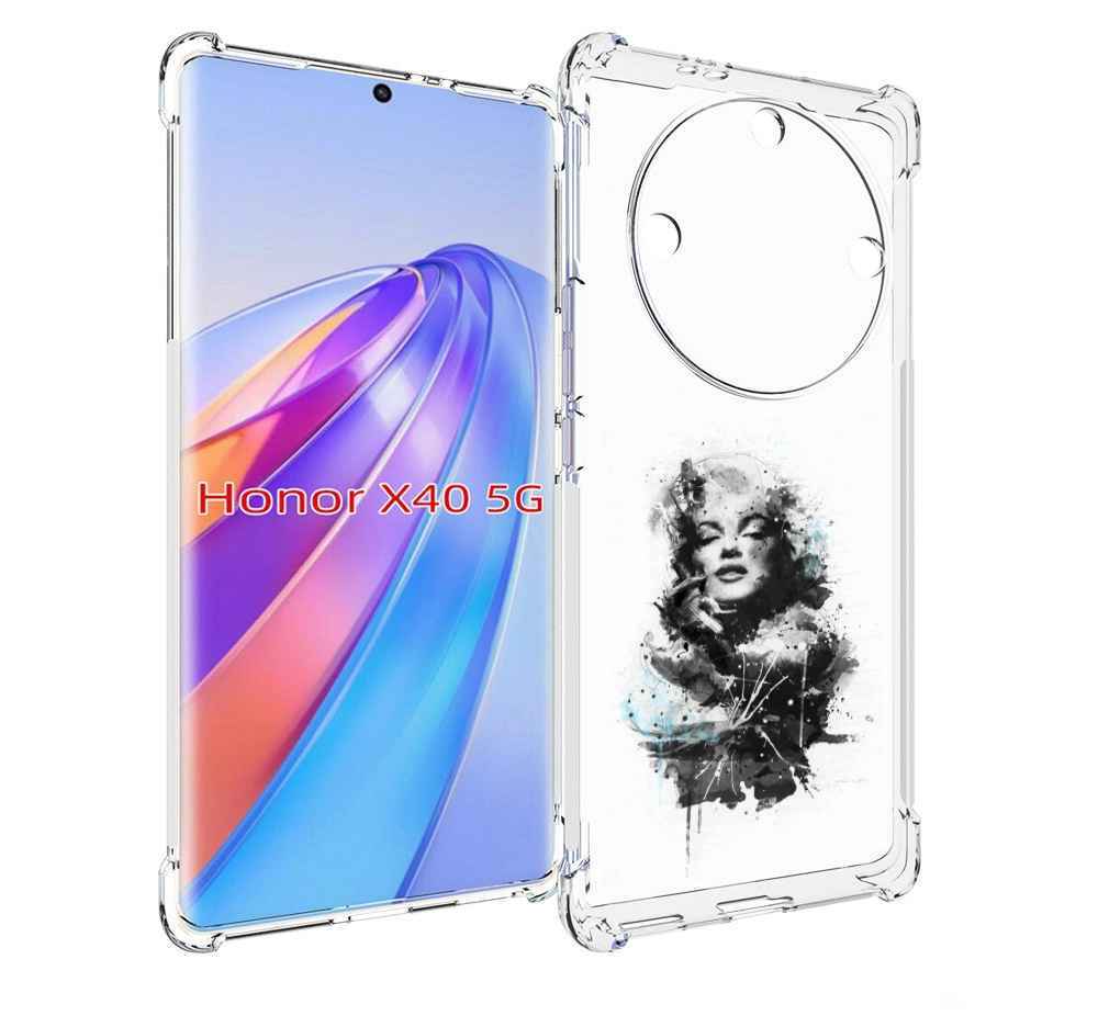 

Чехол MyPads Мерлин Монро загадочная женский для Honor X40, Прозрачный, Tocco