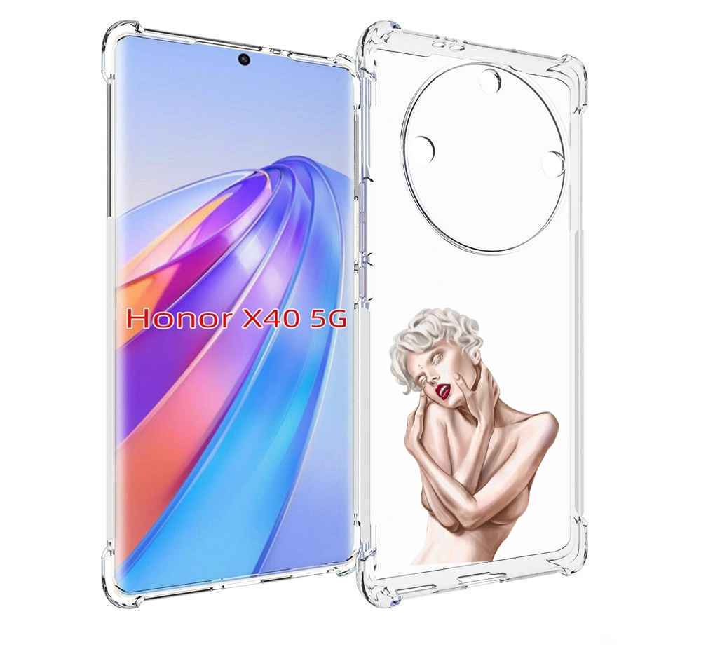 

Чехол MyPads Мигера женский для Honor X40, Прозрачный, Tocco