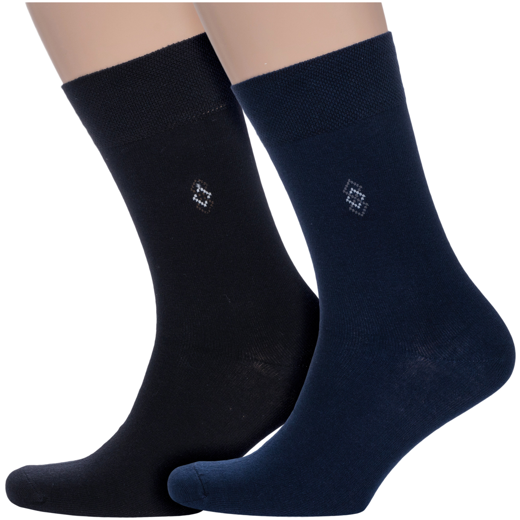 

Комплект носков мужских Para Socks 2-M2D5 синий; черный 27-29, 2-M2D5